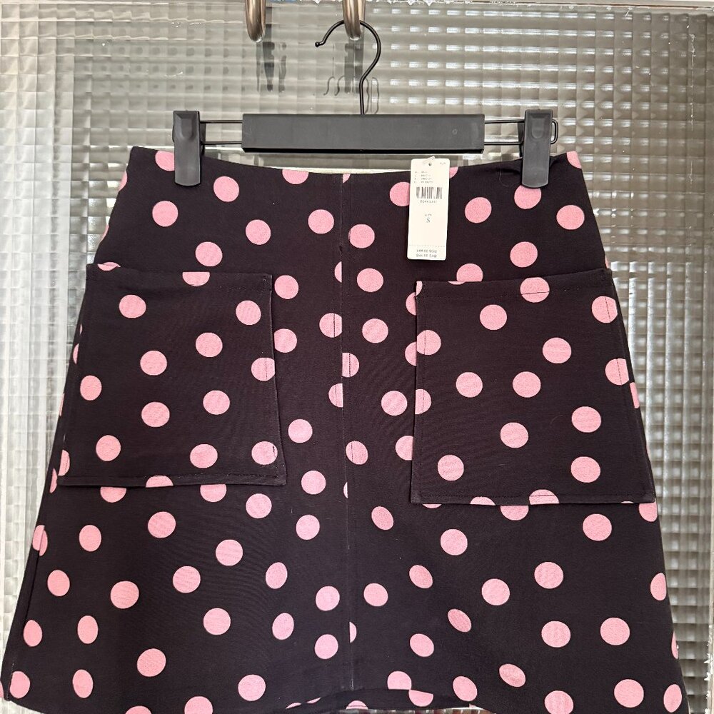 Maeve S Polka Dot Miniskirt